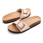 Kidmi Summer Women Sandals Women Flat Sandals Outdoor Beach Sandals Casual Vacation Nonslip Slippers Walking Cushion Sandals