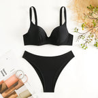Underwired Bra Cup Brazilian Bikini Female Swimsuit Women Swimwear Two-pieces Bikini Set Push Up Bather Bathing Suit Swim Lady