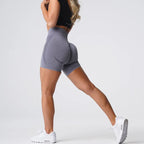 Women High Waist Compression Soft Comfort Seamless Contour Yoga Shorts Summer Outdoor Running Exercise Yoga Running Shorts