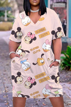 Disney Dresses Plus Size Xxxl Elegant Dresses for Women for Party Woman Elegant Dress 5xl Large Size Women's Clothing Chic 2022