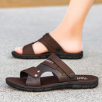 Fashion Sandals Men Summer Slip On Casual Slippers Outdoor Beach Shoes Male Classic Men's Sandals Slippers