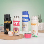 Disney Bullet Thermos Cup 500ML Stainless Steel 316 Children's Vacuum Flask Cartoon Students Special Rope Insulated Water Bottle