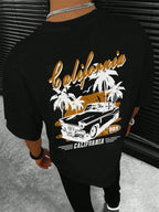 California Extreme Sports Racing Competitions T-Shirt Men Fashion Cotton Clothes Summer T-Shirts Hip Hop Oversized Casual Tops