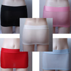 Dazzling Women's Ice Silk Sheer Nightclub Mini Tube Dress Perfect Party Wear for Enticing Appeal and Unmatched Comfort