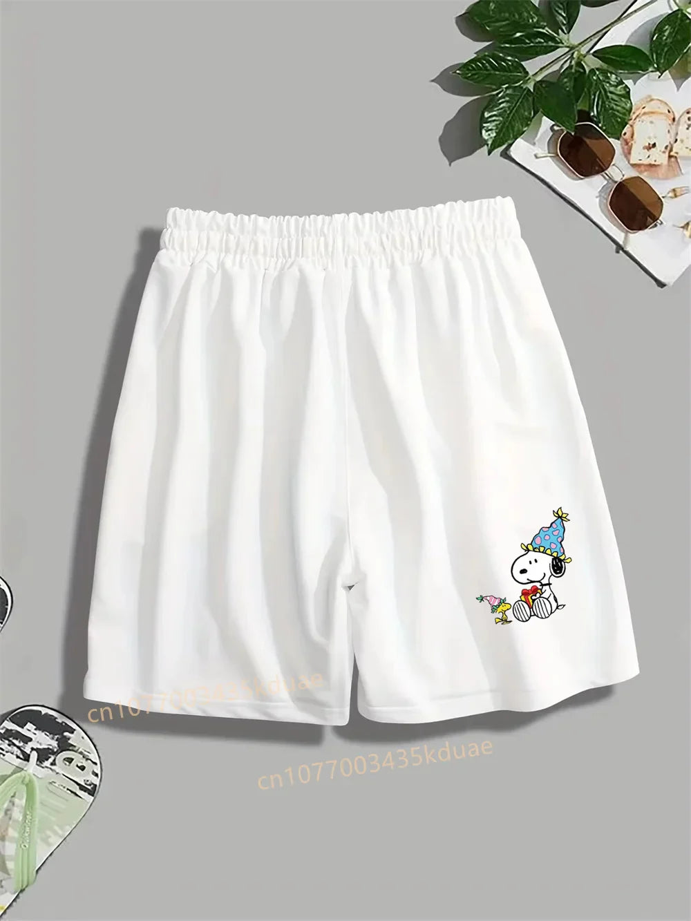 New Funny Snoopy Printed Street Shorts Boy's Girl's Men's Women's Casual Shorts Summer Couple Cartoon Sports Shorts Beach Pants