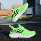 Men Casual Sport Shoes Breathable Lightweight Sneakers Outdoor Mesh Black Running Shoes Athletic Jogging Tenis Walking Shoes