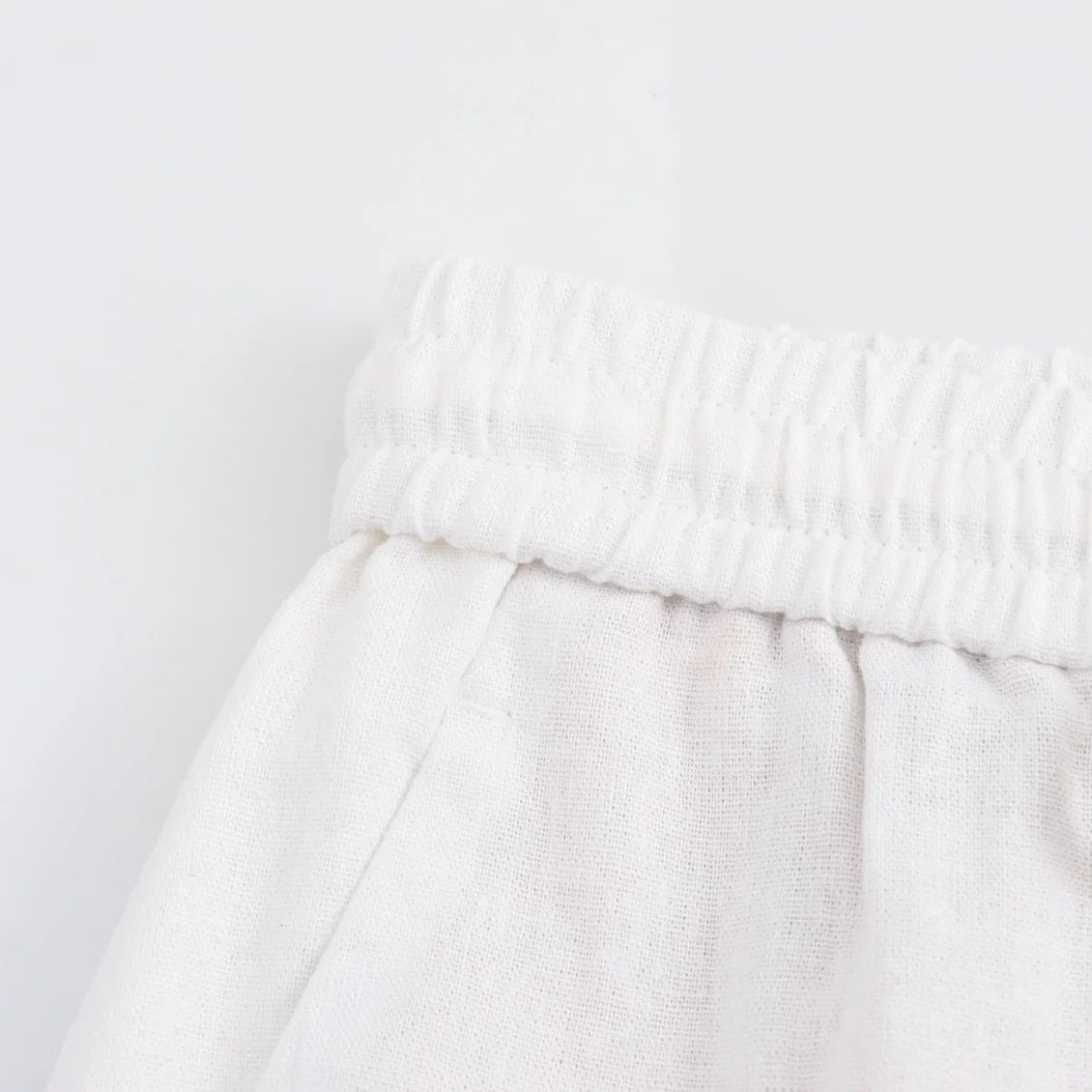 TRAF Women Fashion Spring Summer Lace-up Linen Blended Straight Pants Pocket Office Lady Chic High Waist Trousers Mujer