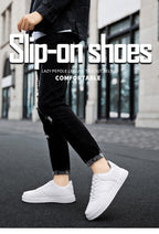 Fashion Leather Men White Sneakers Breathable Comfort Classic Casual Shoes Mens Outdoor Walking Shoes Couple Footwear Size 36-47