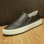 High Quality Brand Men's Genuine Leather Shoes Soft Soles Comfortable Loafers Non Slip Outdoor Men's Flat Shoes Free Delivery