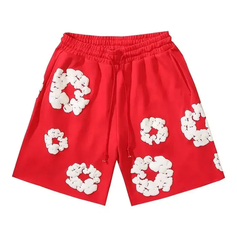 Fashion Pants Men's and Women's American Kapok Floral Pants Breathable and Quick-drying Best Fashion Daily Casual Shorts