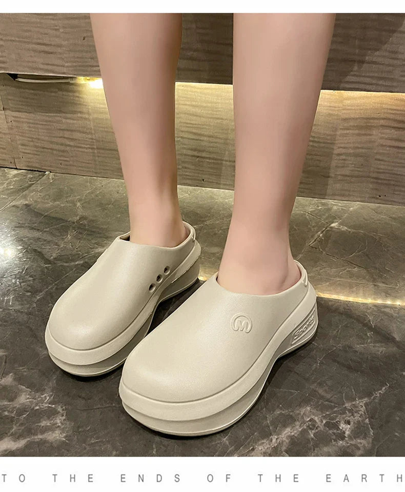 Women Sandals Summer Shoes Cook Work Flip-flop Waterproof Female Sandals Non-Slip Garden EVA Platform Slippers Casual Beach Shoe