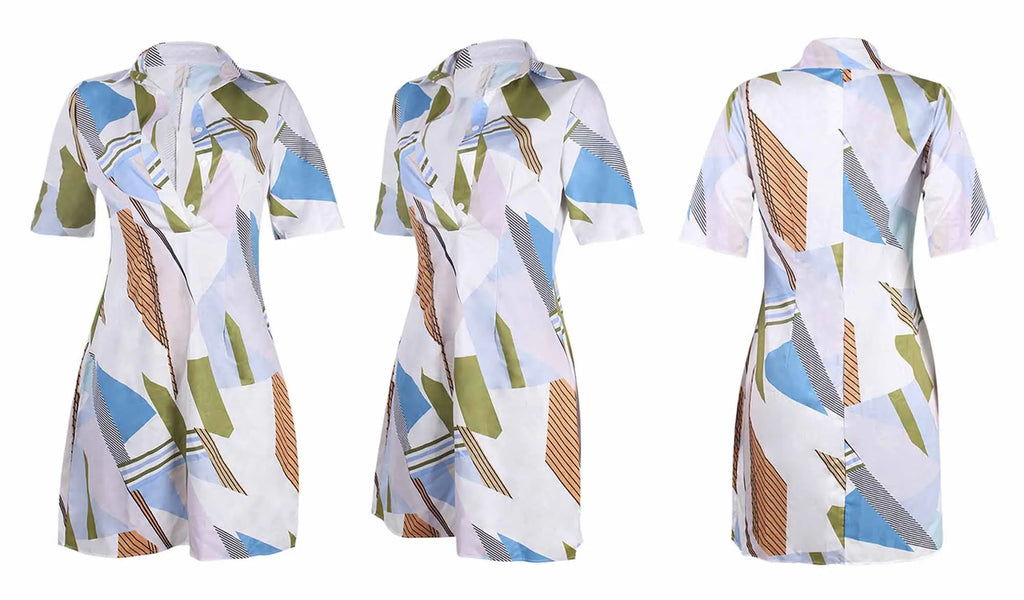 Korean Fashion Minnie Mouse Elegant Dresses for Women Disney Polo Shirts Dress Mickey Summer Dresses Woman 2024 Offer Y2k V-Neck