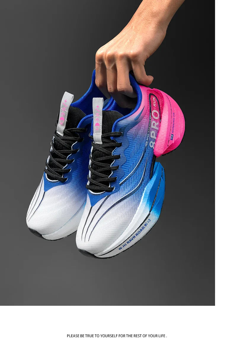 NEW Sports Running Shoes Men Marathon Breathable Comfortable Women Athletic Training Outdoor Sneakers Air Cushion Carbon Plate