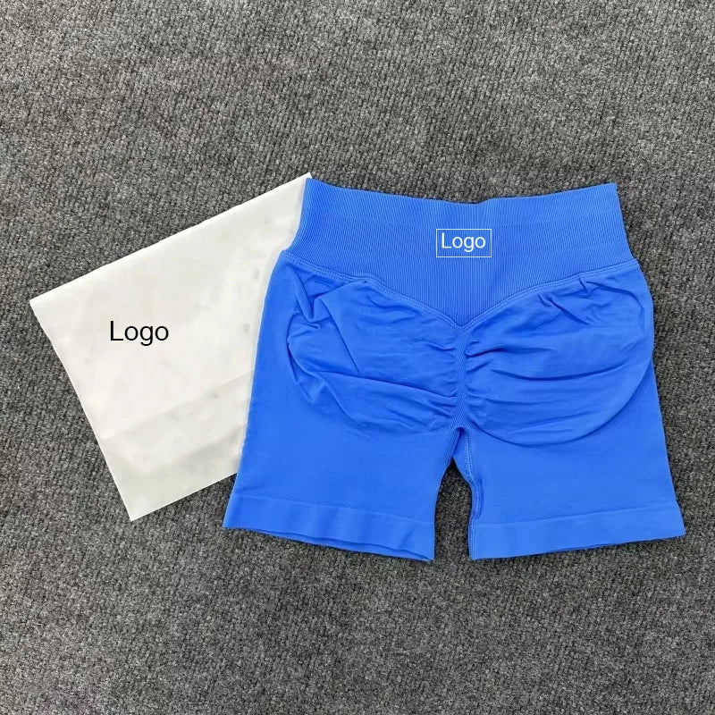 Impact With Logo Women Backless Bra & Sports Shorts Sexy Female Seamless Yoga Tops Sportswear Leggings and Bra Underwear Clothes