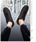 Fashion Leather Men White Sneakers Breathable Comfort Classic Casual Shoes Mens Outdoor Walking Shoes Couple Footwear Size 36-47