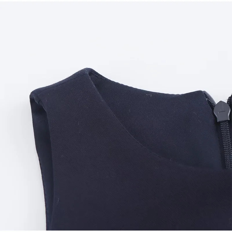 Fashion Y2K Pleated Mini Dress For Women 2025 New Elegant Sleeveless O-neck Chic Evening Short Dress Female Club Party Vestidos