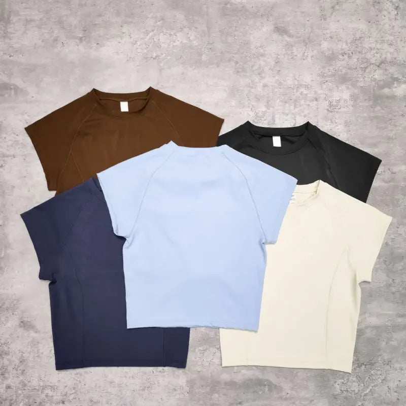 Two Piece Short Sleeve Sport Yoga Set Outfit Fitness Gym Set Workout Clothes for Women Flare Leggings Sportwear Women Tracksuit