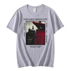 Lady Gaga Mayhem Mexico Live New T-shirts Fashion Men/women Clothing Retro Harajuku High Quality Clothes Cotton for Fans TShirts