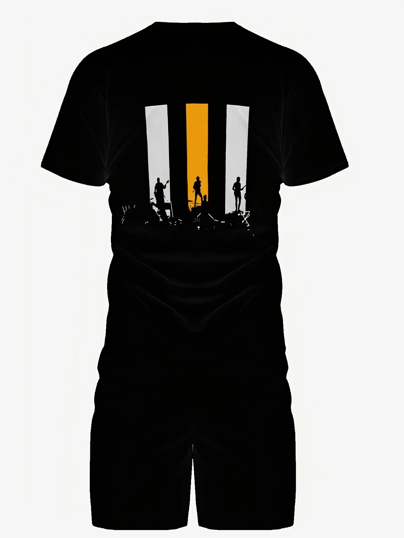 The 2025 summer new men's suit is a casual and fashionable 3D printed short-sleeved lightweight, breathable, quick-drying and sw