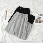 Women's Autumn Winter Casual Sports Loose Slimming Versatile Fleece-lined Outerwear Straight-leg Cuffed Pants Carrot Sweatpants