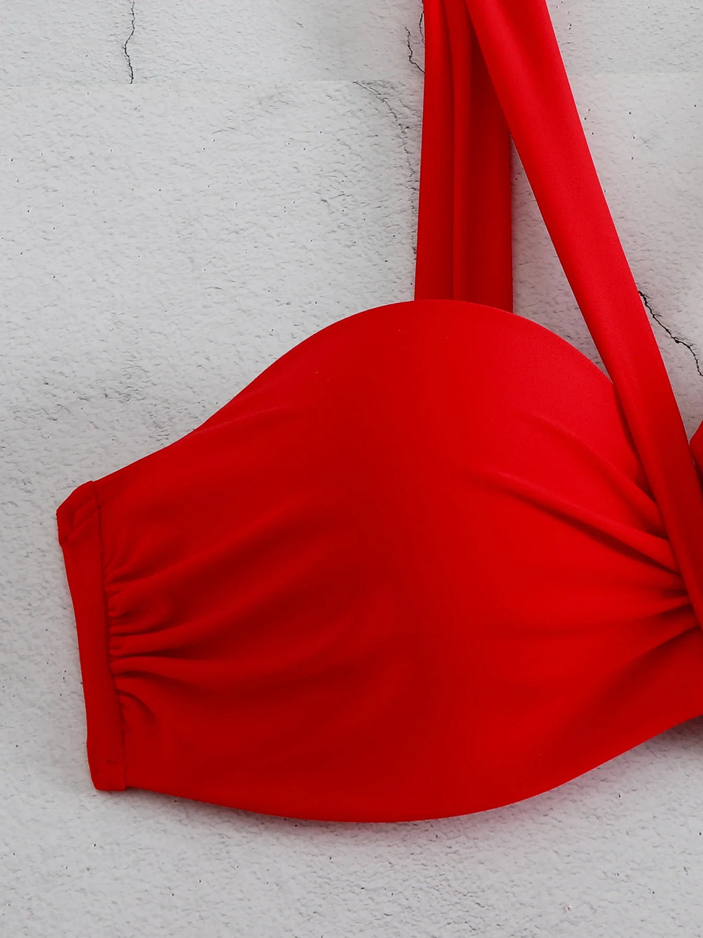 Cheap Push Up Bikinis Women Swimsuits  Solid Padded Women Swimwear Vintage Female Swimsuit High Waist Biquini Bathing Suit