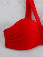 Cheap Push Up Bikinis Women Swimsuits  Solid Padded Women Swimwear Vintage Female Swimsuit High Waist Biquini Bathing Suit