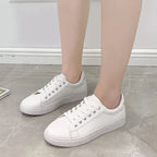 Trendy and minimalist 2025 white shoes, new spring and autumn fashion classic versatile student casual sports flat shoes