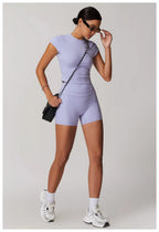 SWELTERING Women Short Sleeve Yoga Top Sport T Shirts Fitness Workout Clothes Yoga Shirt Gym Top Running Active Wear Sport Top