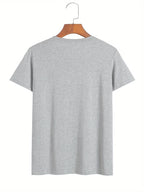 Summer Men's 100% Cotton Casual Sports Loose Large california letter Printed Comfortable Round Neck Short Sleeve T-shirt Top