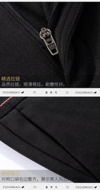 Top Grade Flat Waist Milk Shreds Business New Brand Casual Office Fashion Long Straight Pants Men Trousers Mens Clothes 2025