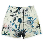 Summer New men short pant Rose Design Casual Shorts Street Hip Hop Fitness Polyester Fast Dry Breathable Embroidery Men Shorts