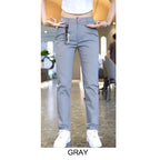 Mens Casual Pants Korea Fashion Summer Slim Fit Trousers High Quality Elastic Waist Straight Golf Sports Pants Men Clothing