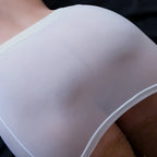 Dazzling Women's Ice Silk Sheer Nightclub Mini Tube Dress Perfect Party Wear for Enticing Appeal and Unmatched Comfort