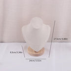 Velvet Portrait Necklace Display Pendant Organizer Jewelry Display Stand Jewelry Mannequin Bust Necklace Pendant Window Display