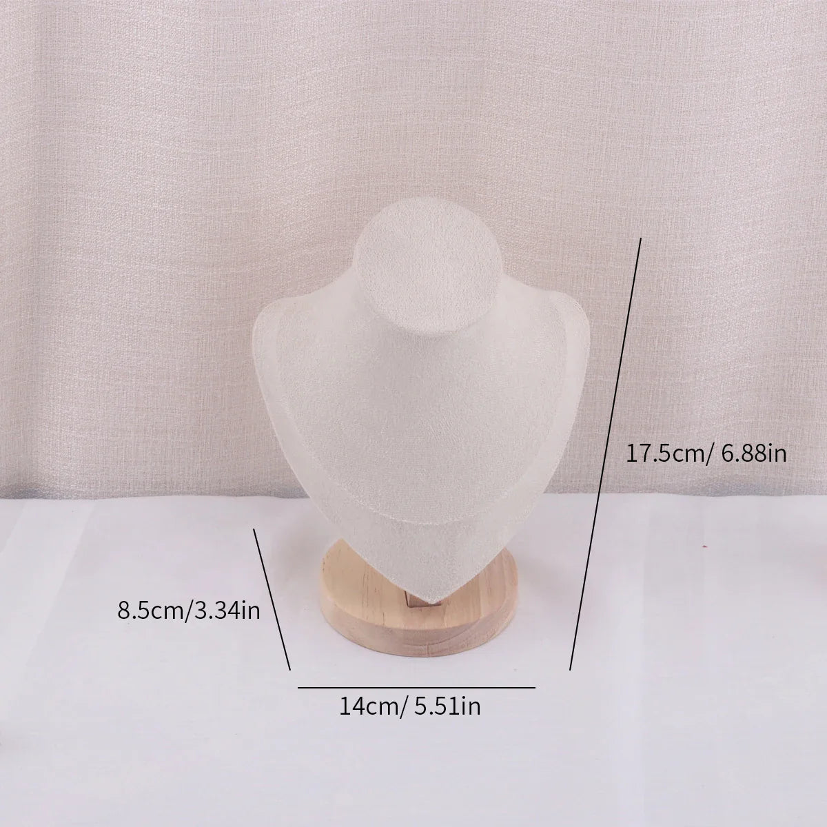 Velvet Portrait Necklace Display Pendant Organizer Jewelry Display Stand Jewelry Mannequin Bust Necklace Pendant Window Display