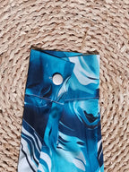 Women's Elegant Marble Print Long Sleeve Work Shirt  Spring & Summer Long Sleeve Tops