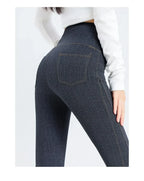 Denim Barbie Pants Women Clothing Wear Slightly High Waist Slim Hip Lift 2024 Spring and Autumn New Solid Sports Women Pants