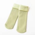 Girls socks Children's snow socks Autumn winter plush thickened warmth medium and large children's baby boys long cotton socks