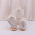 Velvet Portrait Necklace Display Pendant Organizer Jewelry Display Stand Jewelry Mannequin Bust Necklace Pendant Window Display