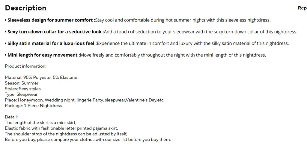 Women Sexy Sleeveless Nightdress Satin Chemise Lingerie Sleepwear Night Dress Cami Slip Dress Nightwear Nightgowns