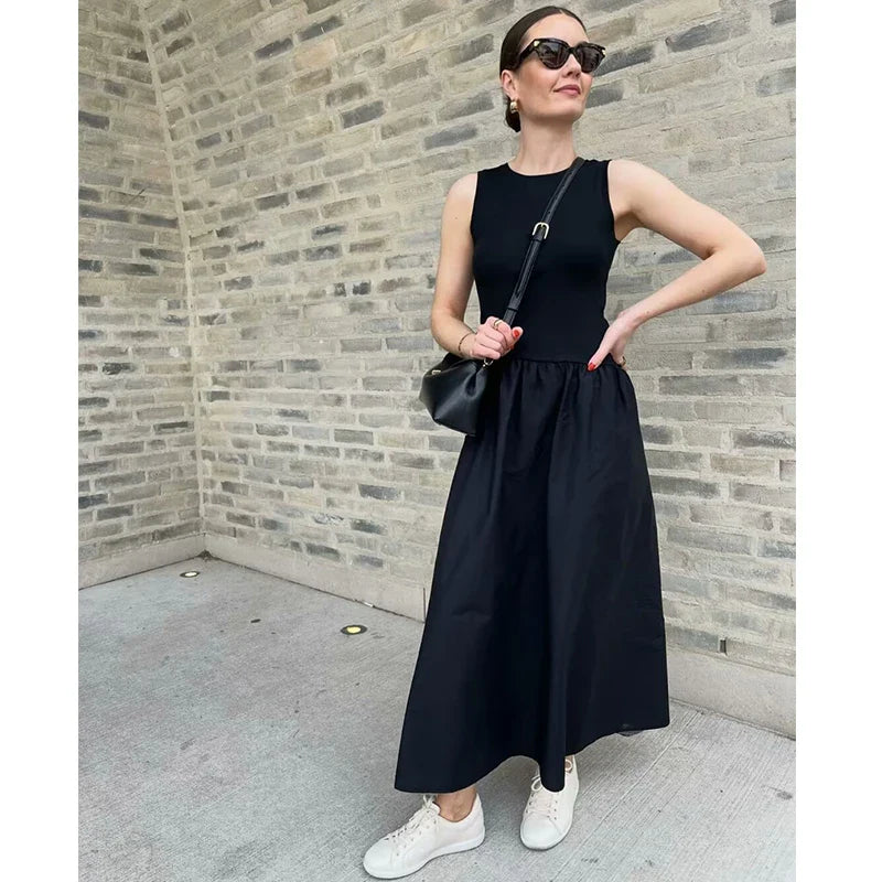Dresses Summer Women's 2025 New Chic Slim Simple Elegant Holiday Dress Street Women's Comfortable Youth Dress