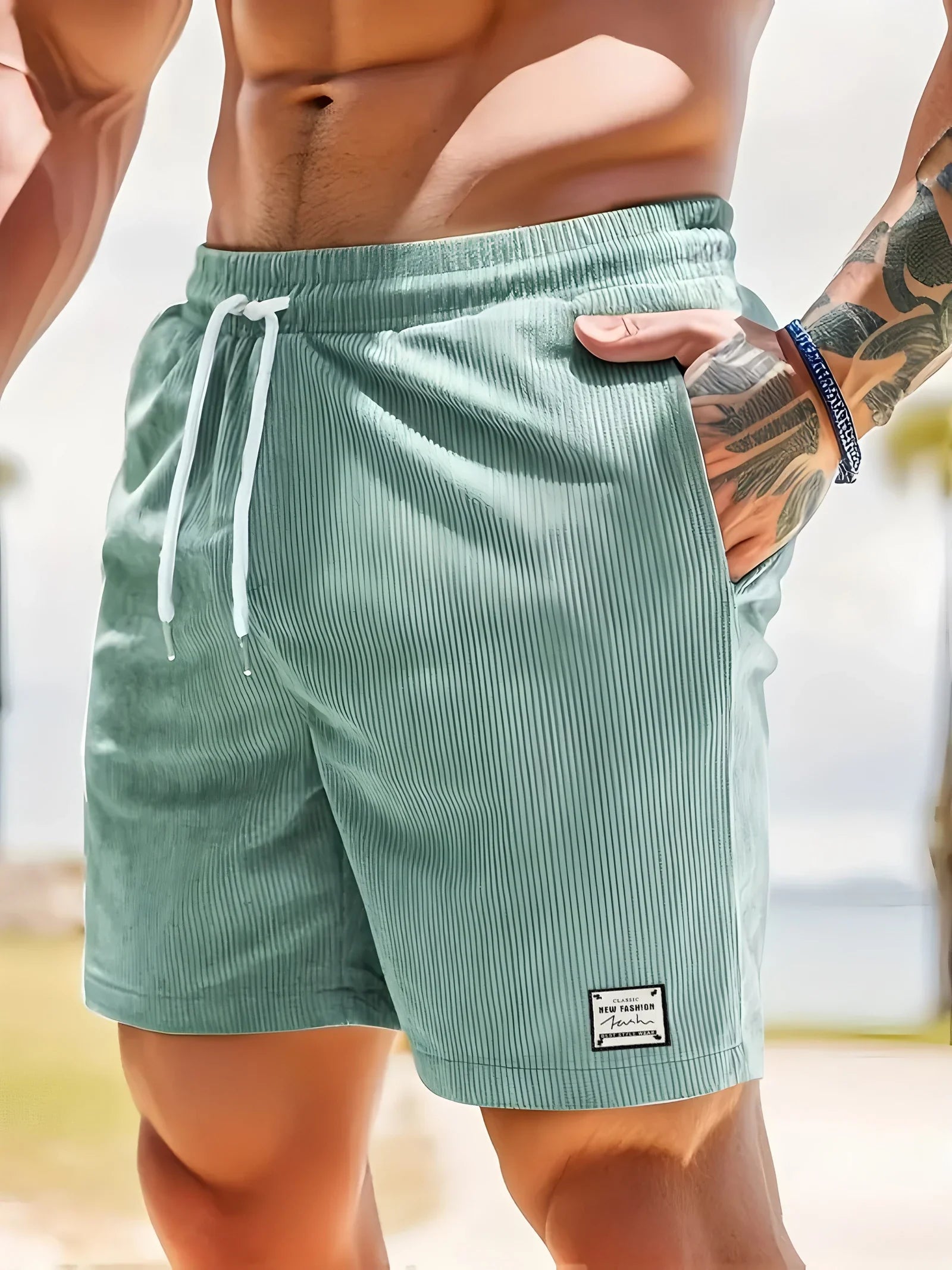 New Mens Fitness Lightweight Sweatpants Summer Casual Pockets Shorts Basic Solid Color Short Pants Jogging Beach Shorts Men