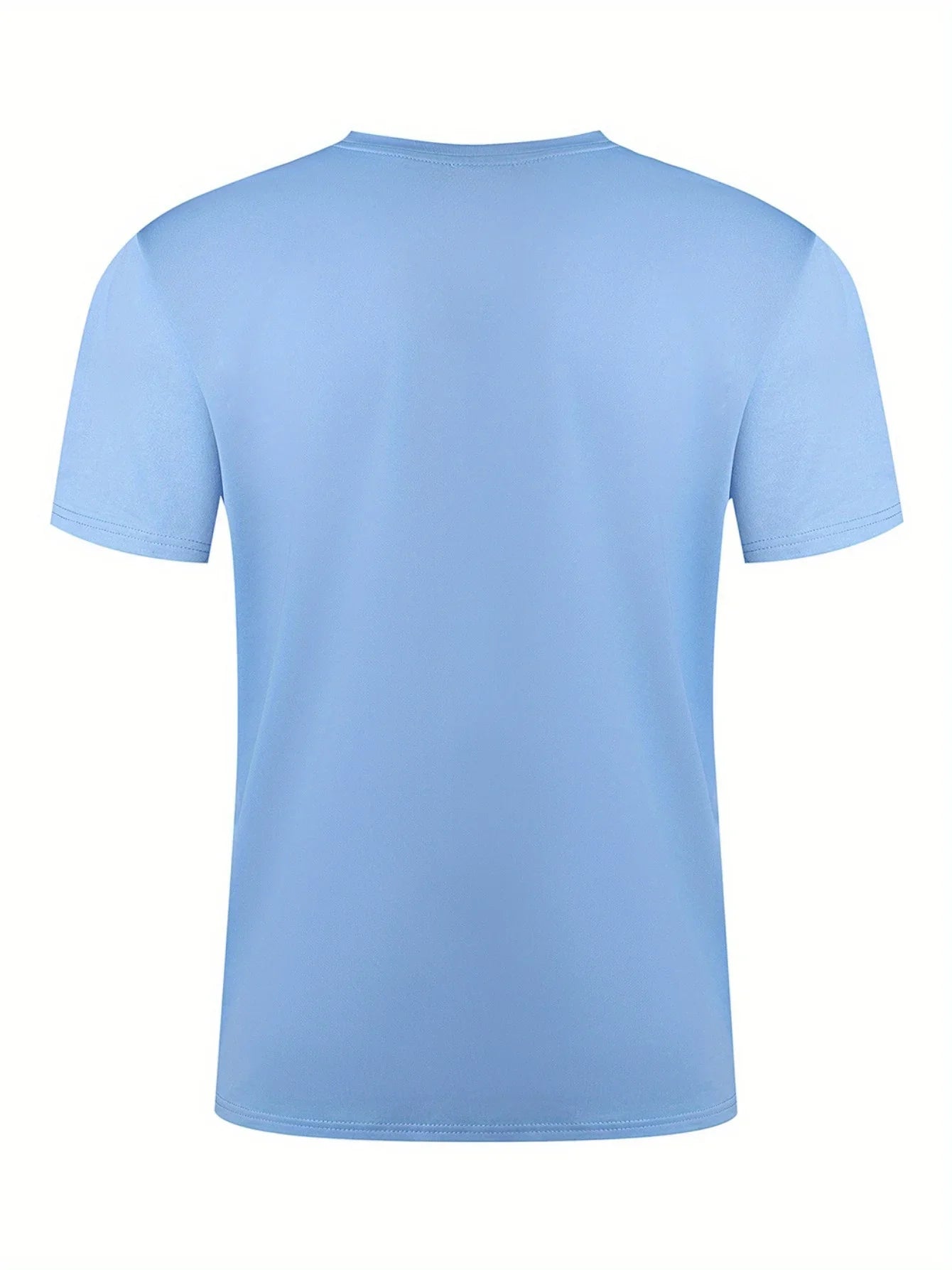 Summer men's 100% pure cotton casual loose fit plus size moon landing pattern printed round neck short sleeved T-shirt top