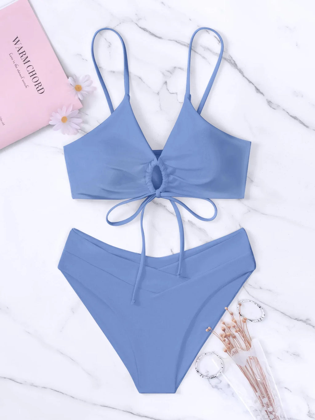 Summer Women's Leopard Patchwork Swimsuit Sexy Back Cross Lace-Up Swimwear High Waist Bikini Set Push Up Bathing Suit Beachwear