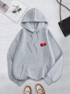 Cherries Cosh Valentine Funny Print Hoody Men Women Hip Hop Pullover Hoodie Loose Warm Sweatshirt Fashion Fleece Clothing Couple