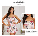 Women Nightdress Sexy Sleepwear Pajamas Nightgowns Slip Skirt Loungewear Nightie Ladies Summer Casual Home Clothes Pyjama Femme