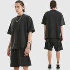 Men Oversized Printed Tshirts Bocchi Club Music Band Anime Bocchi The Rock Cotton Tops Creative Crew Neck Tees Washed TShirt