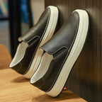 High Quality Brand Men's Genuine Leather Shoes Soft Soles Comfortable Loafers Non Slip Outdoor Men's Flat Shoes Free Delivery