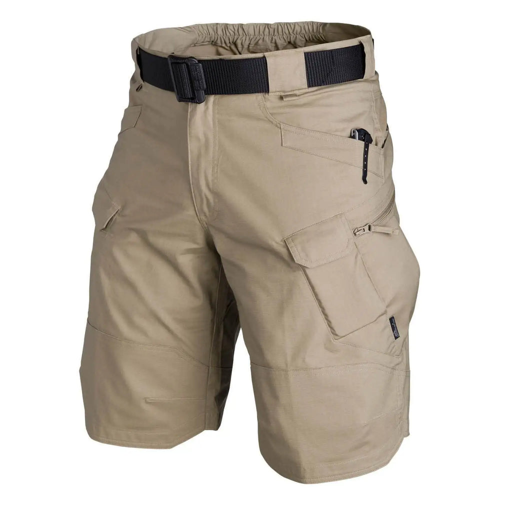 Men's Tactical Shorts With Multi Pockets, Casual Durable Waterproof Cargo Shorts For Outdoor Hiking Trekking