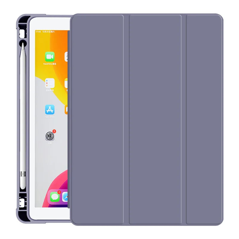 With Pencil Holder Funda for New iPad 10.2 iPad Air 5th/4th Generation 10.9 iPad Air11 M2 Pro11 M4 2024 Air1 2 2017 2018 7 8 9th